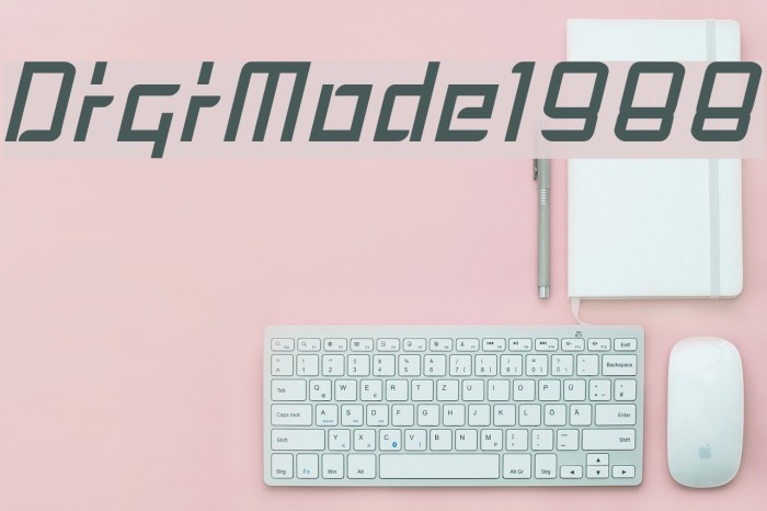 DigiMode1988 Font examples