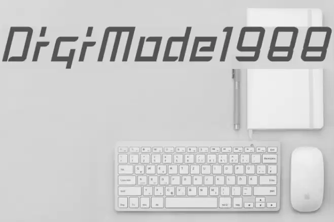 DigiMode1988 Font examples