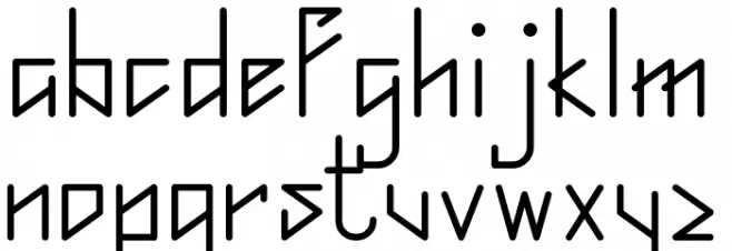 Digichild Font LOWERCASE
