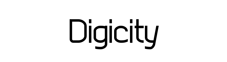 Digicity  font caratteri gratis