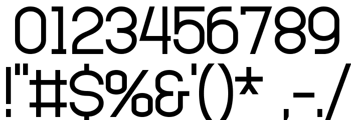 Digicity Font OTHER CHARS