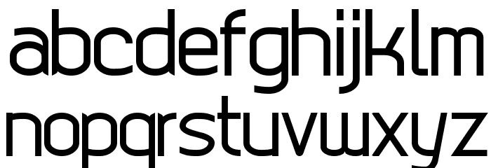 Digicity Font LOWERCASE