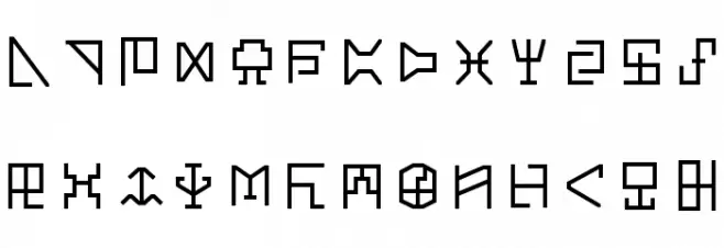 Digicode Regular Font OTHER CHARS