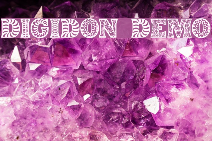 Digidon Demo Font examples