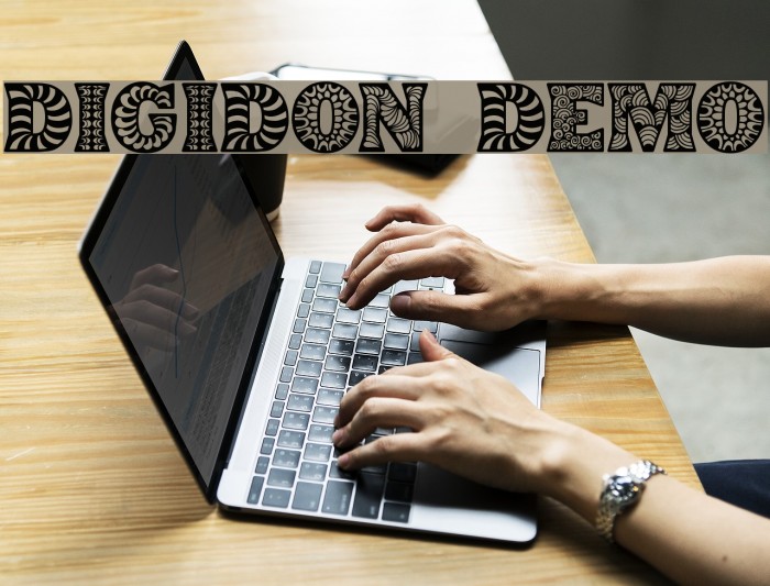 Digidon Demo Font examples