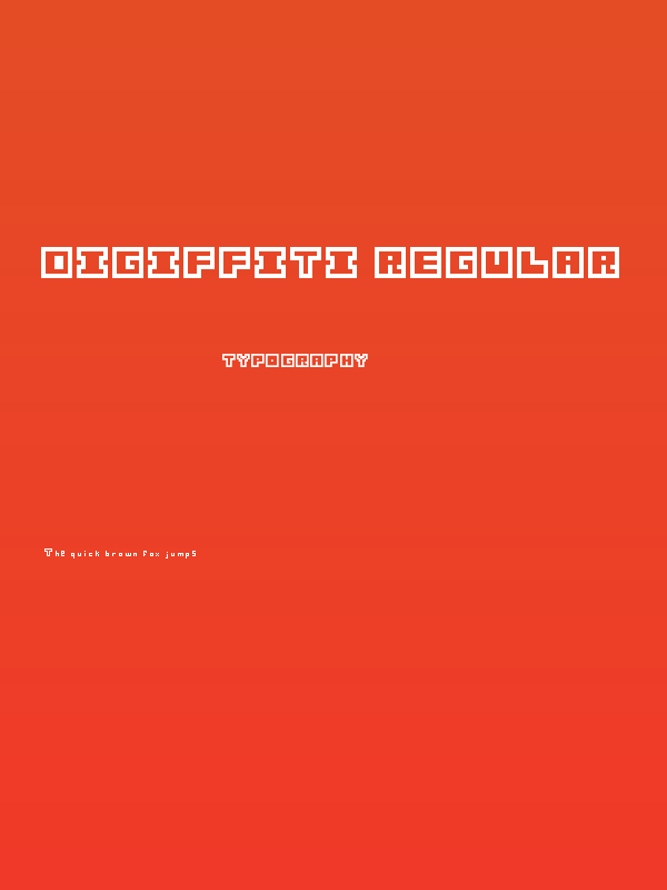 Digiffiti Regular Poster