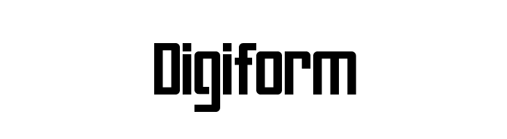 Digiform  les polices de caractères gratuit tlcharger