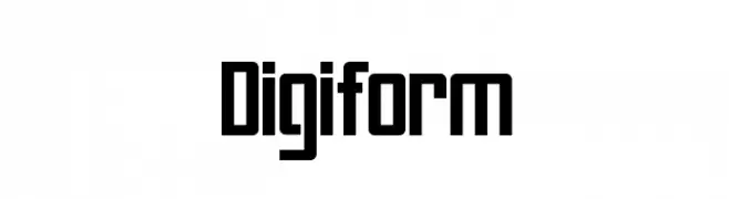 Digiform  les polices de caractères gratuit tlcharger
