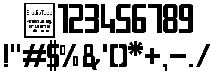 Digiform Font OTHER CHARS