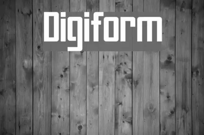 Digiform Font examples