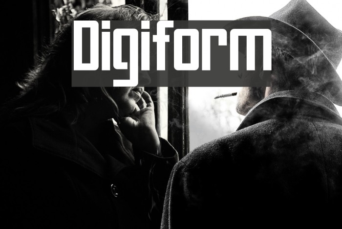 Digiform Font examples