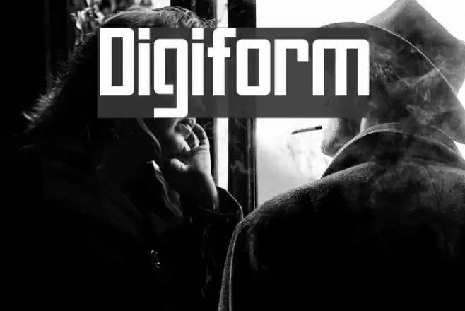 Digiform Font examples