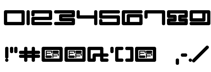 Digit Cube Font OTHER CHARS