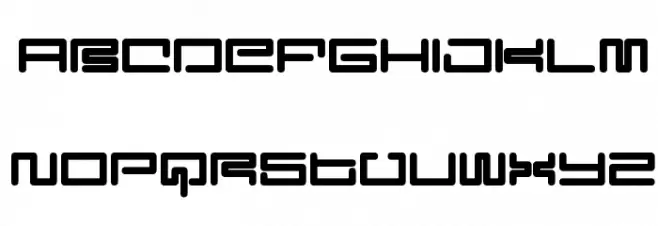 Digit Cube Schriftart Groß