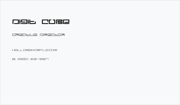 Digit Cube Business Card