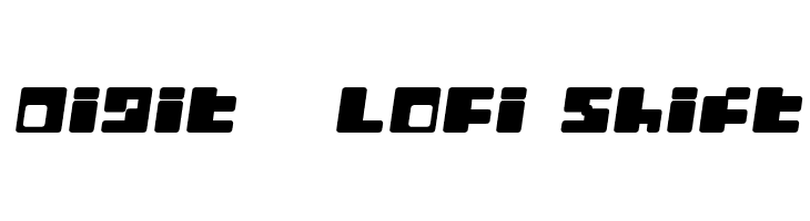 Digit LoFi Shift फ़ॉन्ट