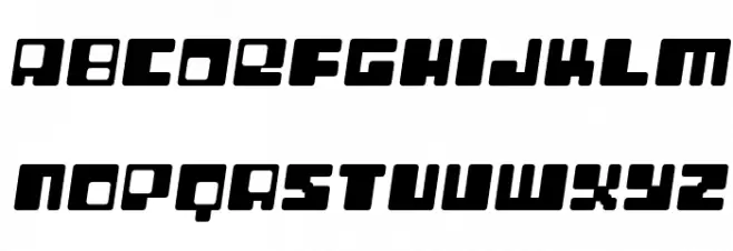 Digit   LoFi Shift Font UPPERCASE