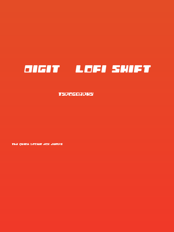 Digit   LoFi Shift Poster
