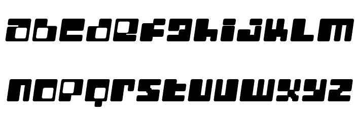 Digit LoFi Shift Font LOWERCASE