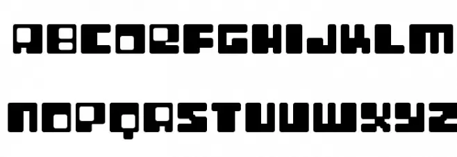 Digit LoFi Polices MAJUSCULES