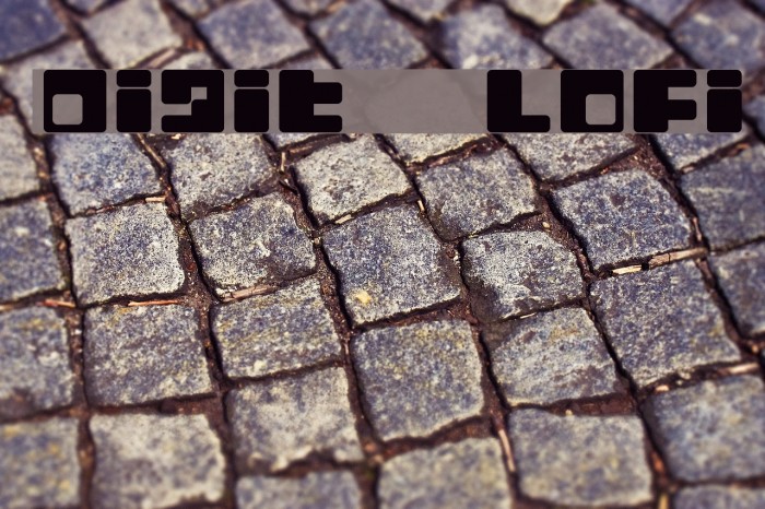 Digit LoFi Font examples