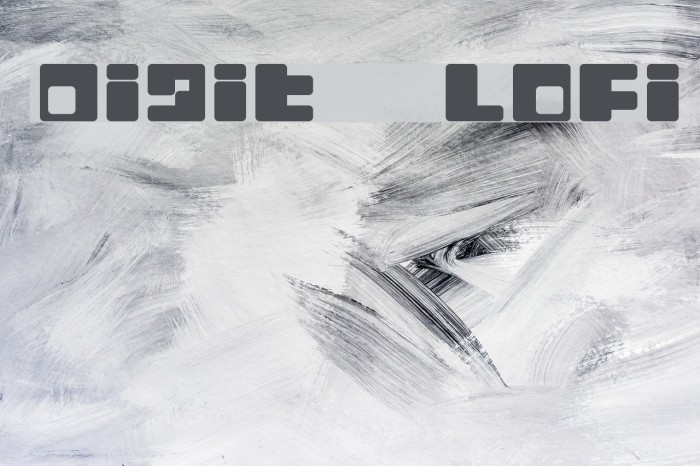Digit LoFi Font examples