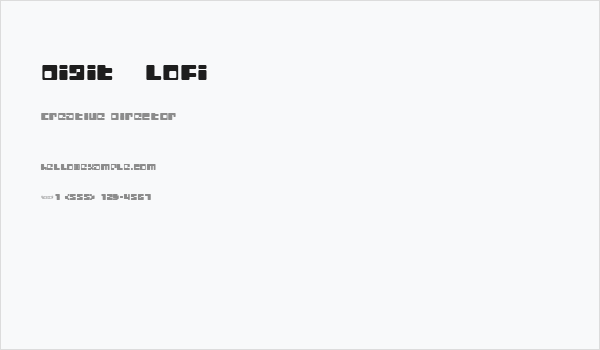 Digit   LoFi Business Card
