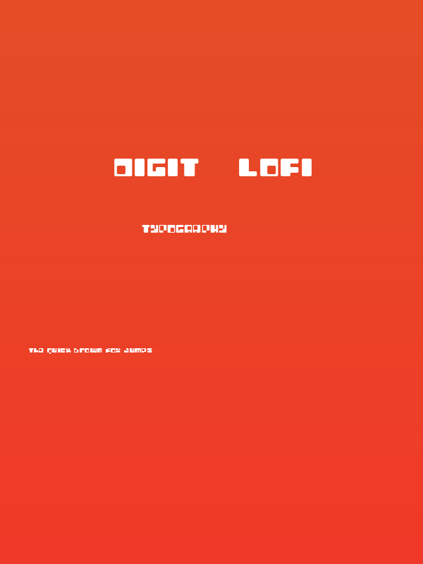 Digit   LoFi Poster