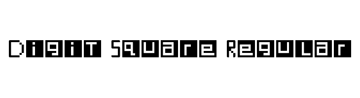 Digit Square Regular Font