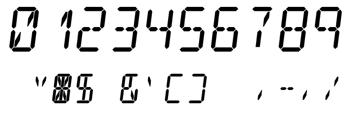 Digit Tech 14 Italic لخطوط تنزيل حرف أخرى
