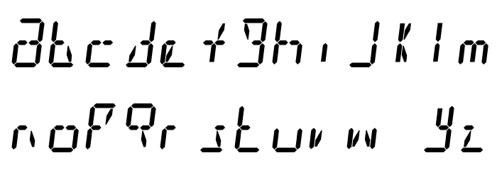 Digit Tech 14 Italic لخطوط تنزيل صغيرة