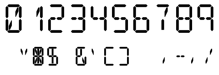 Digit Tech 14 字体 其它煤焦