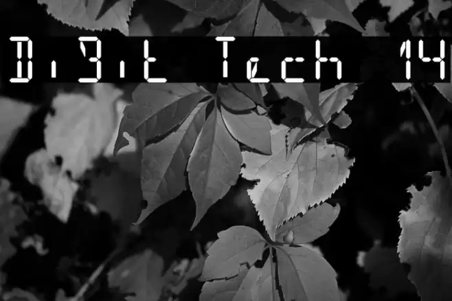 Digit Tech 14 Font examples