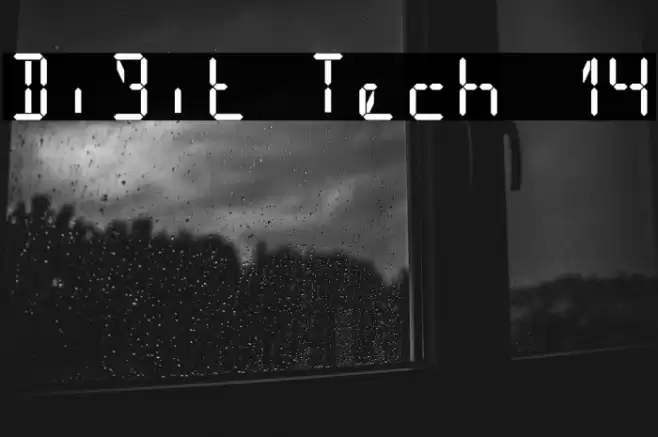 Digit Tech 14 Font examples