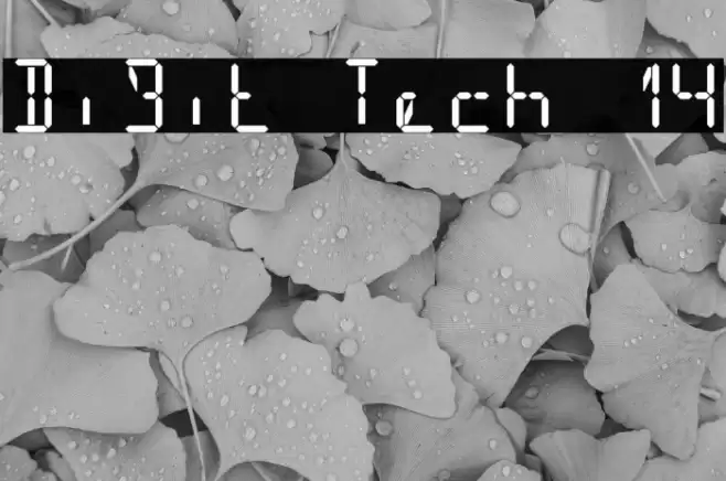 Digit Tech 14 Font examples