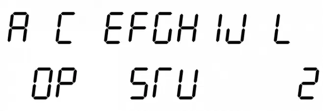 Digit Tech 7 Italic Font UPPERCASE