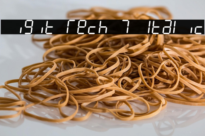 Digit Tech 7 Italic Example 2