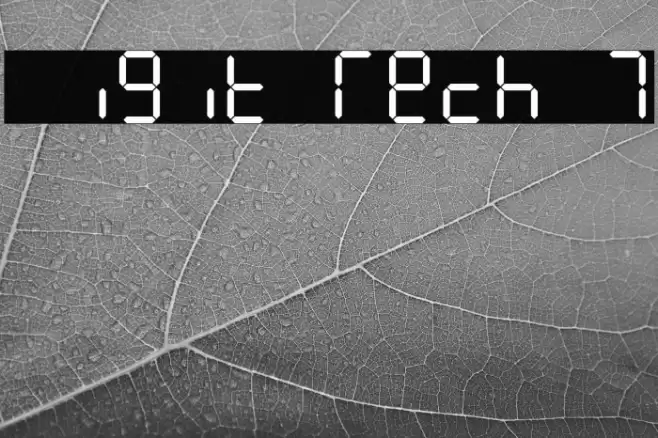 Digit Tech 7 フォント examples