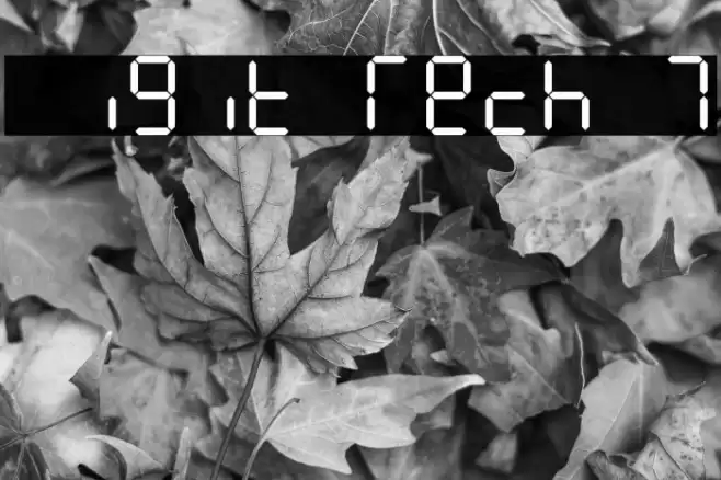 Digit Tech 7 フォント examples