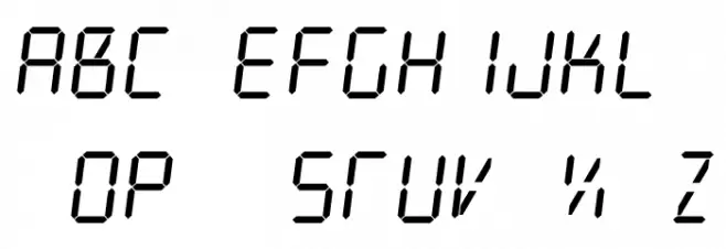 Digit Tech 9 Italic Шрифта ВЕРХНИЙ