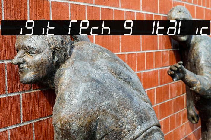 Digit Tech 9 Italic Example 2