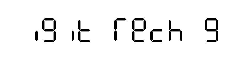 Digit Tech 9  font caratteri gratis