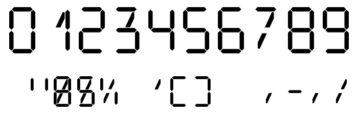 Digit Tech 9 Font OTHER CHARS