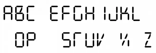Digit Tech 9 字体 大写