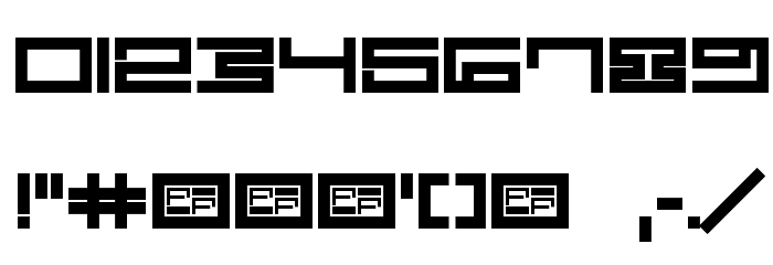 Digit Font OTHER CHARS