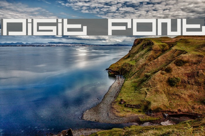 Digit Font examples