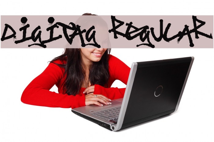 Digitag Regular Font examples