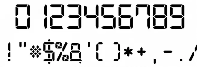 Digital-7 Mono Fuentes OTROS CHARS