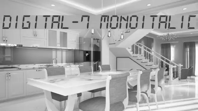 Digital-7 MonoItalic Example 2
