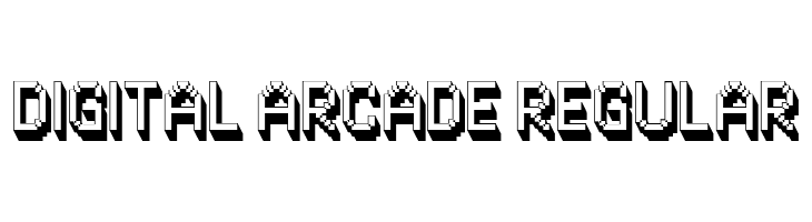 Digital Arcade Regular  免费字体下载